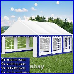 16'x20' Party Tent Heavy Duty Canopy Tent Outdoor Wedding Event Gazebo Blue