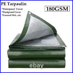 160180GSM Outdoor Rainproof PE Tarpaulin Camping Tent Mat Canopy Awnings