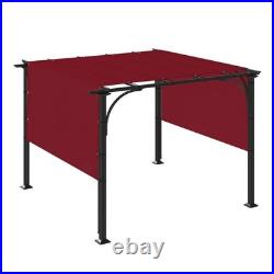 16ft Waterproof Pergola Shade Cover Canopy Replacement Awning Shade Cloth with Rod