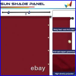 16ft Waterproof Pergola Shade Cover Canopy Replacement Awning Shade Cloth with Rod