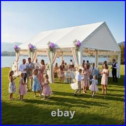 16x20 Heavy Duty Party Tent Outdoor Waterproof Canopy with 10 Church Windows