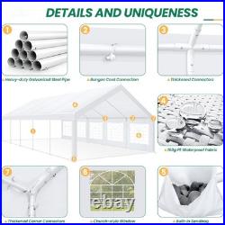 16x32 ft Heavy Duty Party Tent Outdoor Commercial Canopy Large Carport Tent