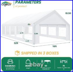 16x32FT Party Tent Heavy Duty Outdoor Gazebo White Event Shelter Wedding Cano