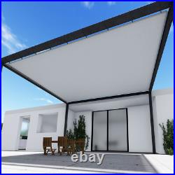 17' Sun Shade Sail Straight Edge Waterproof UV Garden Patio Yard Canopy Cover
