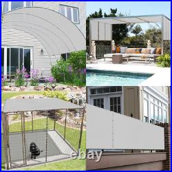 17' Sun Shade Sail Straight Edge Waterproof UV Garden Patio Yard Canopy Cover