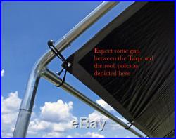 18' x 20' Carport Canopy Kit + Foot Pads + Tarp 1-3/8 witho Roof Poles/Legs