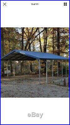 18x21x7 A-frame Vertical Roof! 2 Car Carport! Free Delivery & Installation