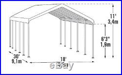 18x30 ShelterLogic Canopy 12 Leg Commercial Grade Carport Party Tent 26767