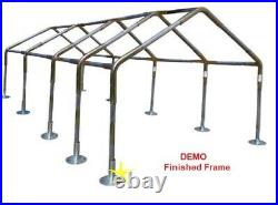 18x40' Canopy Fittings for 1-5/8pipes No Poles/Legs Boat RV Garage Carport