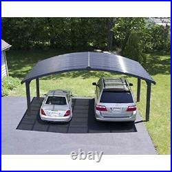2 Car Storage Carports Canopy Awnings Shade Polycarbonate Roof 19' X 16' X 9