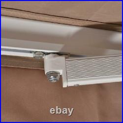 2 size Retractable Manual Patio Awning Door Sunshade Cover Canopy withCrank US New