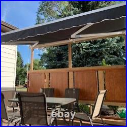 20 Feet Patio Awning Power Sun Shade Deck Canopy Motorized Retractable Awning