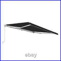 20 Feet Patio Awning Power Sun Shade Deck Canopy Motorized Retractable Awning