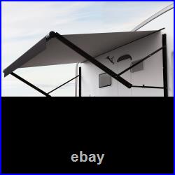 20 ft Motorized RV Awning Retractable Aluminum Frame Outdoor Trailer