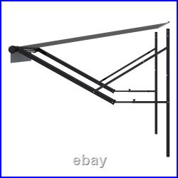 20 ft Motorized RV Awning Retractable Aluminum Frame Outdoor Trailer