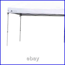 20' x 10' Straight Leg (200 Sq. Ft Coverage), White, Easy Pop-up Canopy, 63 lbs