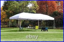 20' x 10' Straight Leg (200 Sq. Ft Coverage), White, Outdoor Easy up Canopy