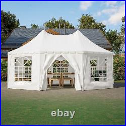 20 x 15 ft. Outdoor Party Tent Heavy-Duty Wedding Canopy Gazebo with Storage Bags