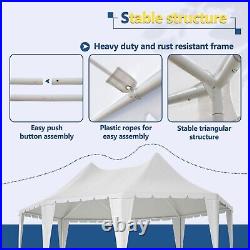 20 x 15 ft. Outdoor Party Tent Heavy-Duty Wedding Canopy Gazebo with Storage Bags