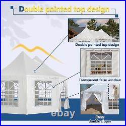 20 x 15 ft. Outdoor Party Tent Heavy-Duty Wedding Canopy Gazebo with Storage Bags