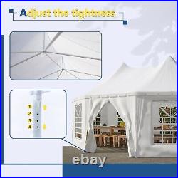 20 x 15 ft. Outdoor Party Tent Heavy-Duty Wedding Canopy Gazebo with Storage Bags