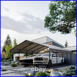 20' x 20' Outdoor Carport Canopy Metal Heavy Duty Carport Outdoor Car Shelter