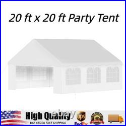 20 x 20 ft Heavy Duty Party Tent, Outdoor Wedding Gazebo & Event Canopy Shelter