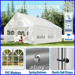 20 x 20 ft Heavy Duty Party Tent, Outdoor Wedding Gazebo & Event Canopy Shelter