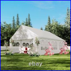 20 x 20 ft Heavy Duty Party Tent, Outdoor Wedding Gazebo & Event Canopy Shelter