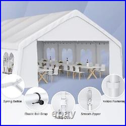 20 x 26 ft Carport Outdoor Metal Commercial Wedding Party Frame Tent withSidewalls