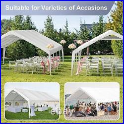 20 x 26 ft Carport Outdoor Metal Commercial Wedding Party Frame Tent withSidewalls