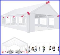 20 x 30 FT Canopy Party Tent White Commercial Backyard Event Waterproof Gazebo