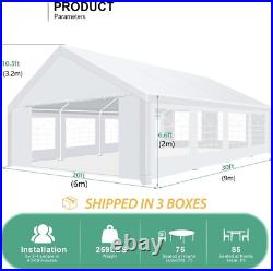 20 x 30 FT Canopy Party Tent White Commercial Backyard Event Waterproof Gazebo