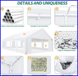 20 x 30 FT Canopy Party Tent White Commercial Backyard Event Waterproof Gazebo