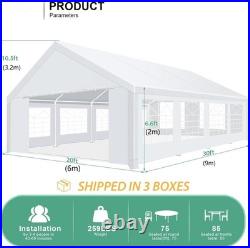 20' x 30'FT Large Heavy Duty Outdoor Canopy Party Tent & Carport Wedding Gazebo
