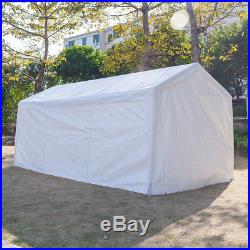 20'x10' Complete set Garage Carport withSide Wall & Frames Car Shelter Canopy Tent