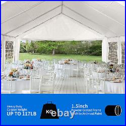 20'x20' Party Tent Wedding Patio Gazebo Outdoor Carport Canopy Shade Heavy Duty