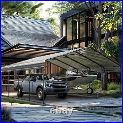 20 x20 ft Outdoor Carport Heavy Duty Gazebo Garage Car Shelter Shade Extra large