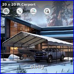 20 x20 ft Outdoor Carport Heavy Duty Gazebo Garage Car Shelter Shade Extra large