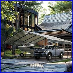 20 x20 ft Outdoor Carport Heavy Duty Gazebo Garage Car Shelter Shade Extra large