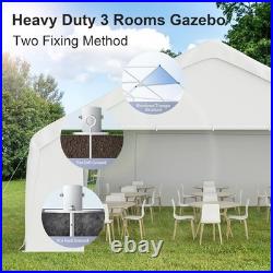 20'x26'/20'x20' Carport Canopy Gazebo Heavy Duty Wedding Party Event Tent Garage