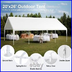 20'x26' Carport Canopy Gazebo Wedding Party Event Tent Heavy Duty Garage Outdoor