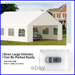 20'x26' Carport Canopy Gazebo Wedding Party Event Tent Heavy Duty Garage Outdoor