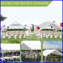 20'x26' Heavy Duty Carport, Party Tent Car Port Canopy Tent withSidewalls&Doors