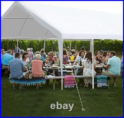 20'x26' Heavy Duty Carport, Party Tent Car Port Canopy Tent withSidewalls&Doors