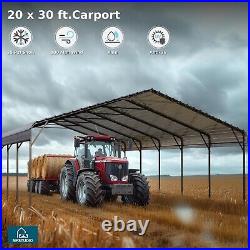 20'x30' Outdoor Carport Metal Carport Heavy Duty Carport Car Tent Car Canopy