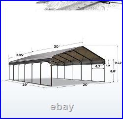 20'x30' Outdoor Carport Metal Carport Heavy Duty Carport Car Tent Car Canopy