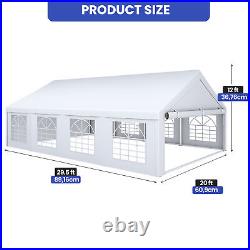 20'x30' Party Canopy Outdoor Shelter Storage Shed Waterproof Wedding Tent Garage