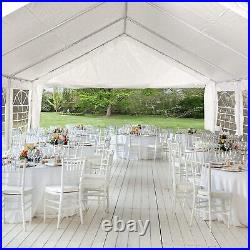 20'x40' Gazebo Canopy Event Wedding Party Tent With Side Walls Galvanized Steel