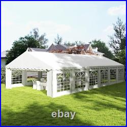 20'x40' Heavy Duty Party Tent Outdoor Wedding Event Tent Gazebo Canopy Awning